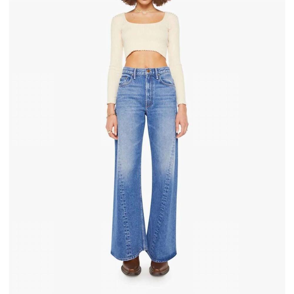 MOTHER Light Blue Wide Leg Jeans